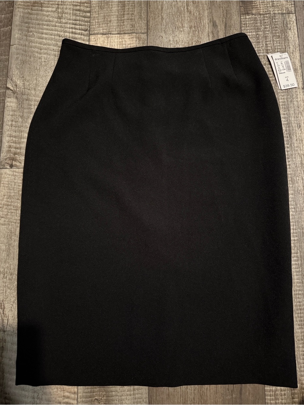 JONES STUDIO Classic Women's Pencil Skirt in black-size 4‎